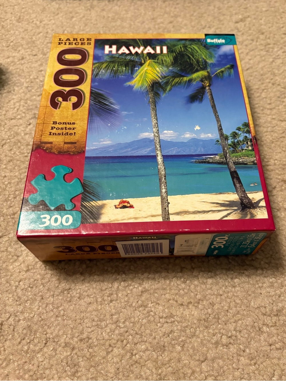 Buffalo Tropical Beach Puzzle 300 Pieces New